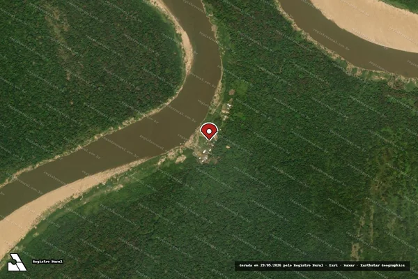 Imagem de satélite de Infração de pesca(Não Classificada-Móvel) em Presidente Figueiredo - AM (marcador da localização)