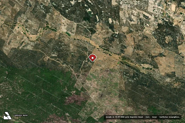 Imagem de satélite — Embargo IBAMA — Infração da Flora — Água Branca/PB
