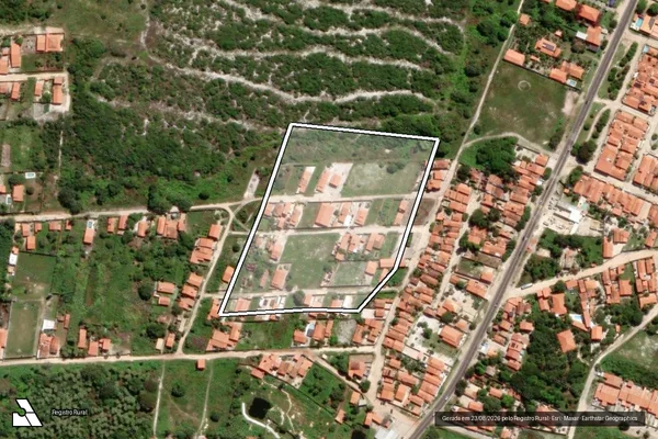 Imagem de satélite — Embargo IBAMA — Desmatamento - Beberibe/CE
