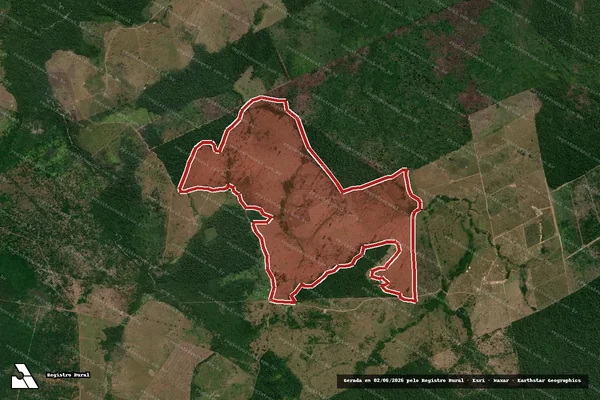 Imagem de satélite de Infração Ambiental em São Félix do Xingu - PA