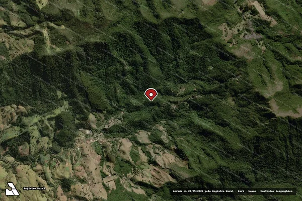 Imagem de satélite de Infração da Flora em Itamonte - MG (marcador da localização)