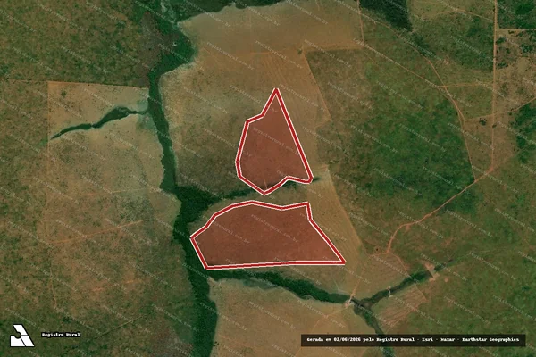 Imagem de satélite de Infração Ambiental em São Félix do Araguaia - MT