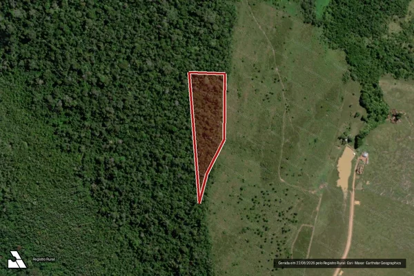 Imagem de satélite de Infração da Flora em Boca do Acre - AM