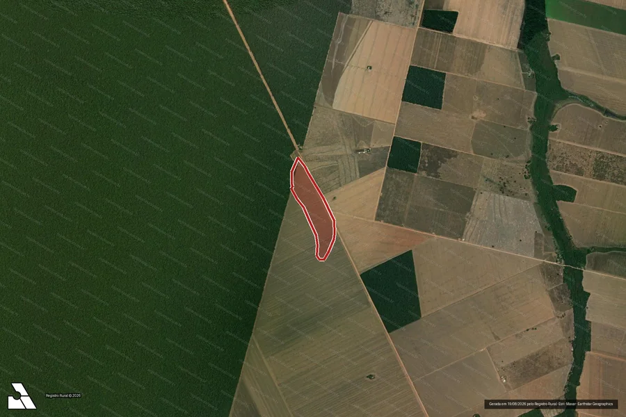 Imagem aérea do item A