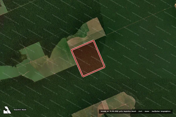 Imagem de satélite — Embargo IBAMA — Infração Ambiental - Nova Maringá/MT