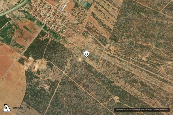 Imagem de satélite — Embargo IBAMA — Infração da Flora - Xique-Xique/BA