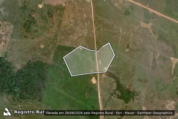 Imagem de satélite — Embargo IBAMA — Desmatamento - Porto Acre/AC