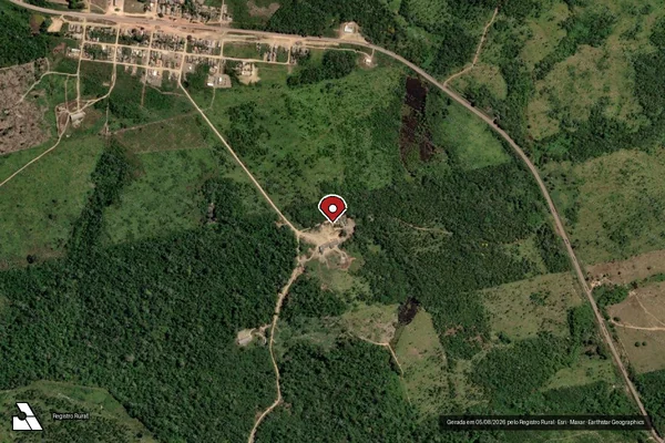 Imagem de satélite — Embargo IBAMA — Infração de Administração Ambiental(Não Classificada-Móvel) - Trairão/PA