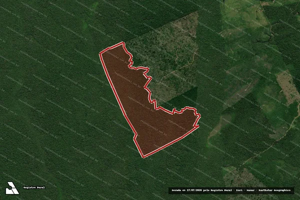 Imagem de satélite de Infração da Flora em Apuí - AM
