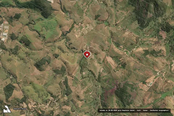 Imagem de satélite — Embargo IBAMA — Infração Ambiental - Atílio Vivácqua/ES