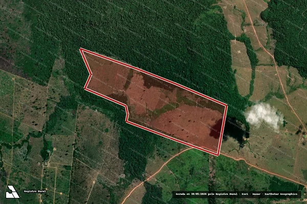 Imagem de satélite de Infração da Flora em Lábrea - AM