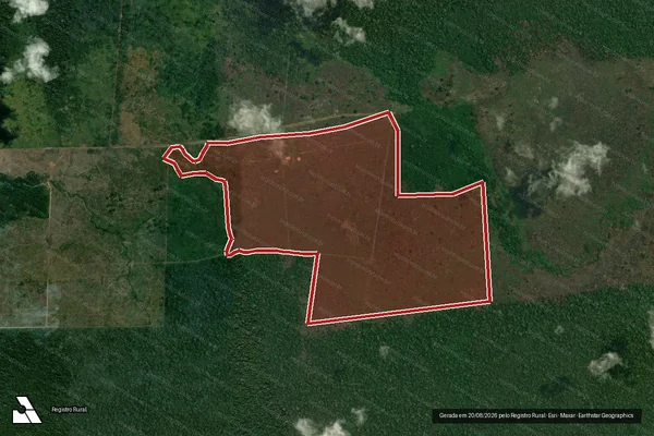 Imagem de satélite de Infração Ambiental em Humaitá - AM