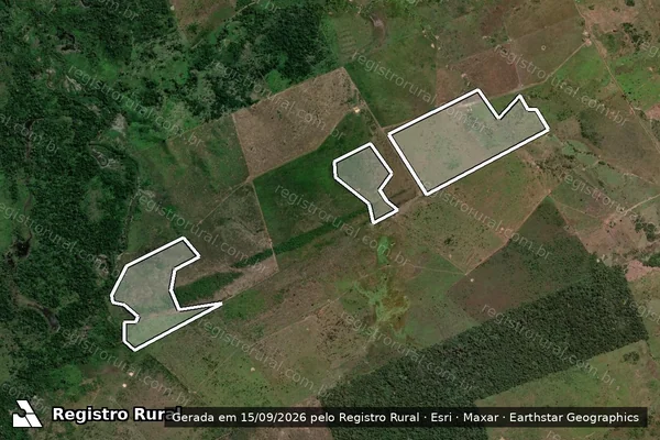 Imagem de satélite — Embargo IBAMA — Infração da Flora - São Félix do Xingu/PA