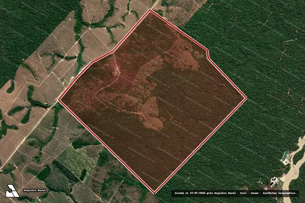 Imagem de satélite de Infração Ambiental em Novo Progresso - PA