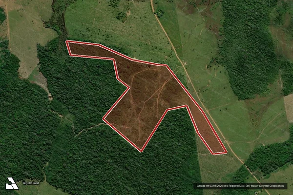 Imagem de satélite de Infração da Flora em Apuí - AM
