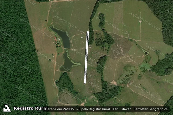 Imagem de satélite de Infração da Flora em Cantá - RR
