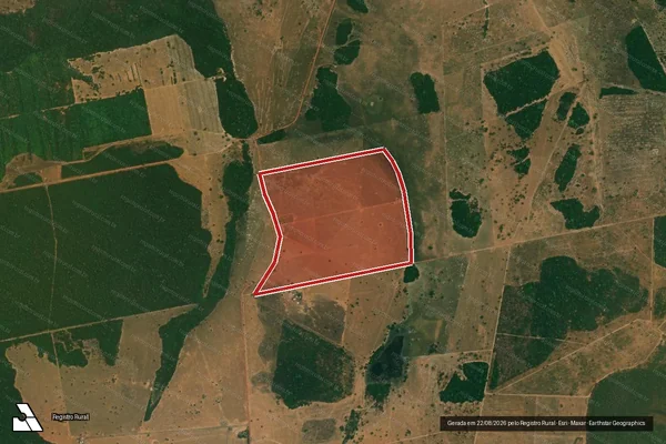 Imagem de satélite de Infração da Flora em Gaúcha do Norte - MT