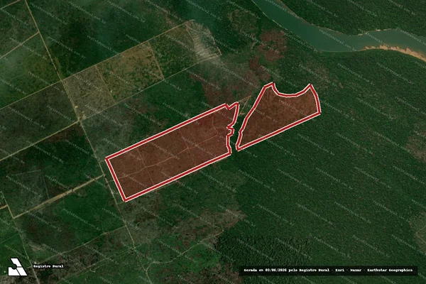Imagem de satélite de Infração da Flora em Porto Velho - RO