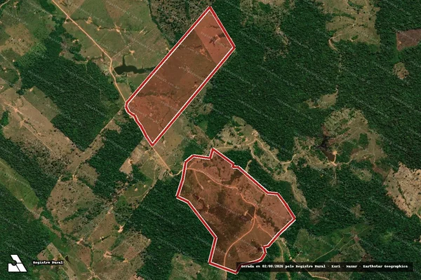 Imagem de satélite — Embargo Ambiental - Acrelândia/AC