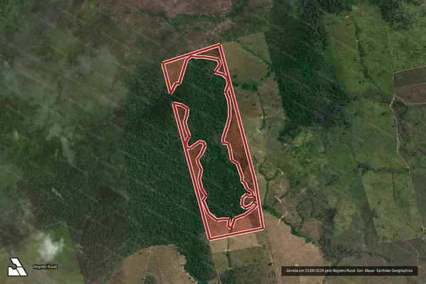Imagem de satélite de Infração da Flora em Altamira - PA