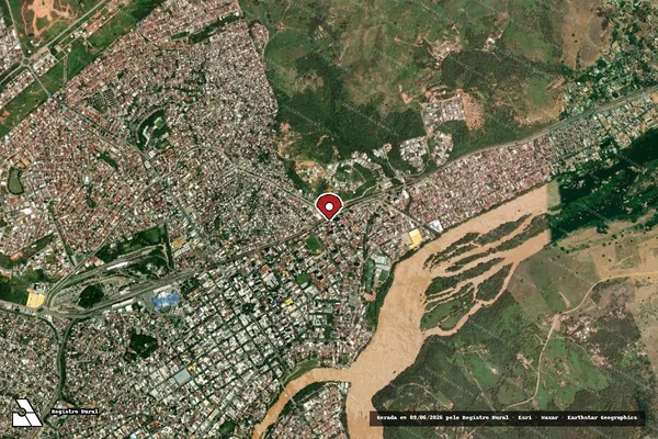 Imagem de satélite de Infração da Fauna em Governador Valadares - MG (marcador da localização)