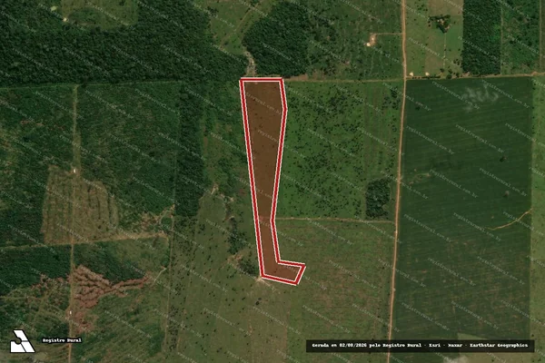 Imagem de satélite de Infração Ambiental em Alto Paraíso - RO