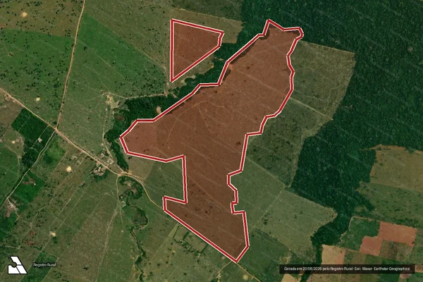 Imagem de satélite de Infração da Flora em Porto Velho - RO