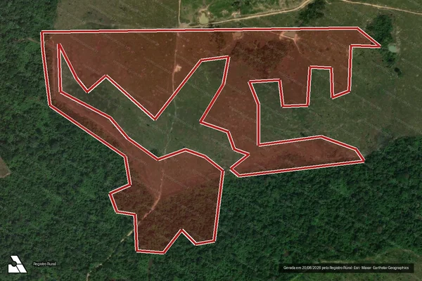 Imagem de satélite de Infração da Flora em Cotriguaçu - MT