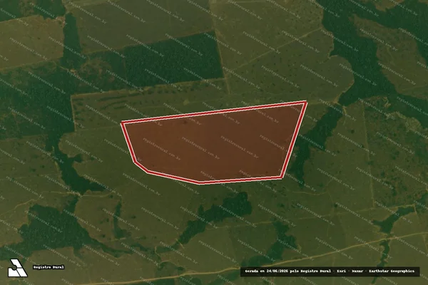 Imagem de satélite de Infração Ambiental em Buritis - RO