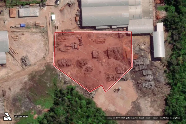Imagem de satélite — Embargo IBAMA — Infração da Flora — Belém/PA