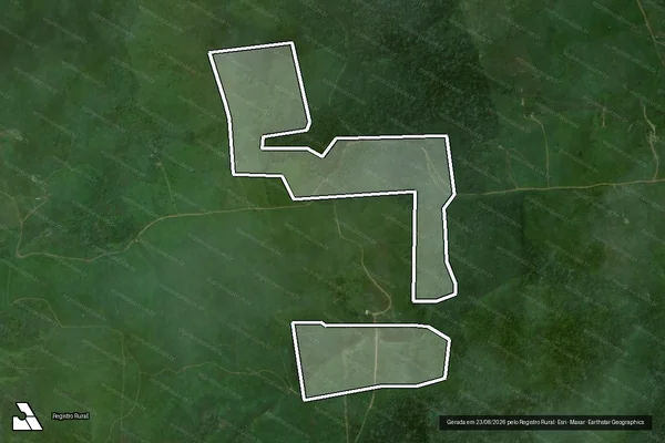 Imagem de satélite de Infração da Flora em Pacajá - PA
