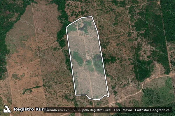 Imagem de satélite — Embargo IBAMA — Desmatamento - Altamira/PA