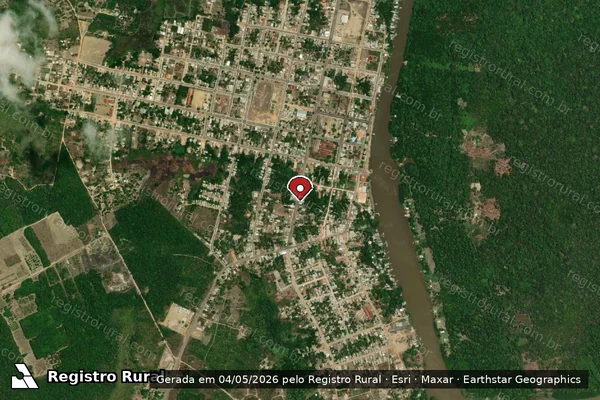 Imagem de satélite — Embargo IBAMA — Infração da Fauna — Mazagão/AP