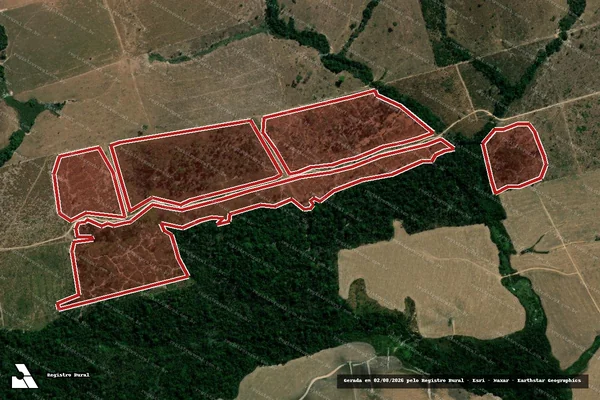 Imagem de satélite de Infração da Flora em Altamira - PA