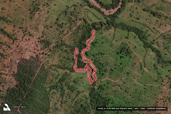 Imagem de satélite — Embargo IBAMA — Infração da Flora — Minaçu/GO