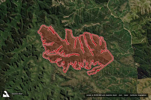 Imagem de satélite de Infração da Flora em Piratini - RS