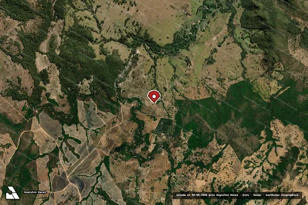 Imagem de satélite de Infração da Flora em Itapuranga - GO (marcador da localização)