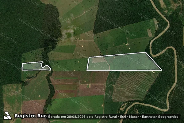 Imagem de satélite de Infração da Flora em Porto Velho - RO