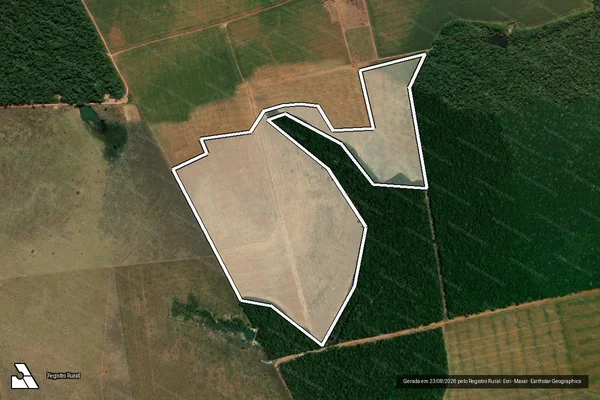Imagem de satélite — Embargo IBAMA — Infração da Flora - Tabaporã/MT