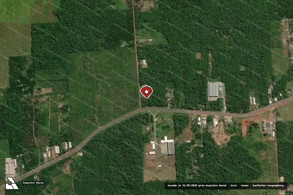 Imagem de satélite — Embargo IBAMA — Infração Ambiental — Santa Izabel do Pará/PA