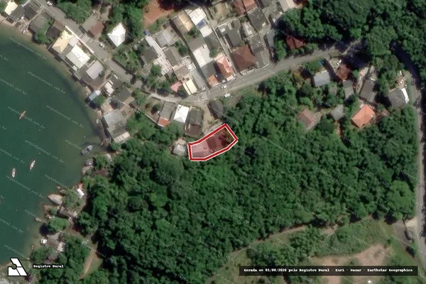 Imagem de satélite de Infração da Flora em Governador Celso Ramos - SC