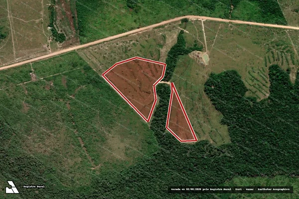 Imagem de satélite de Infração da Flora em Apuí - AM