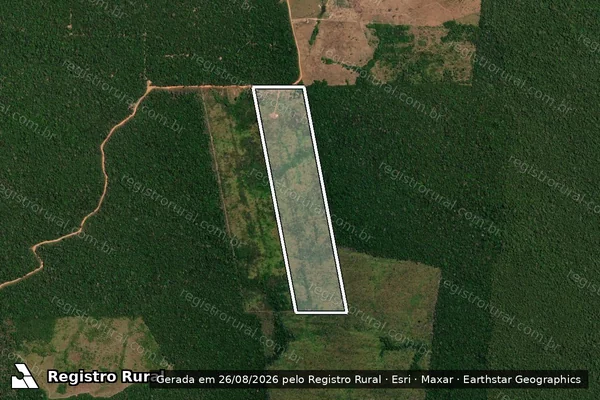 Imagem de satélite de Infração Ambiental em Aripuanã - MT