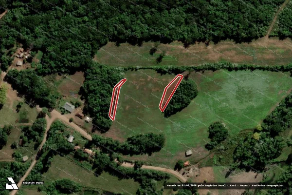 Imagem de satélite de Infração da Flora em Cerro Branco - RS
