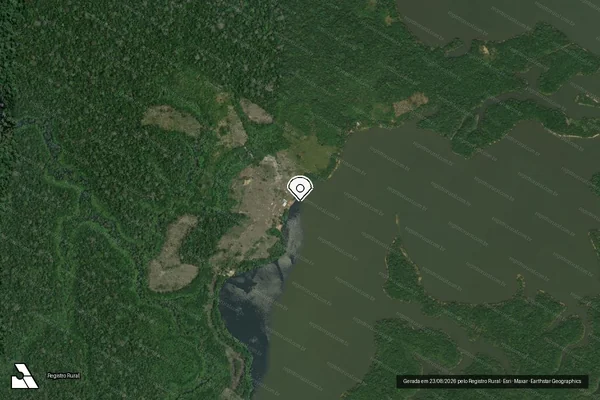 Imagem de satélite — Embargo IBAMA — Infração da Flora - Careiro/AM
