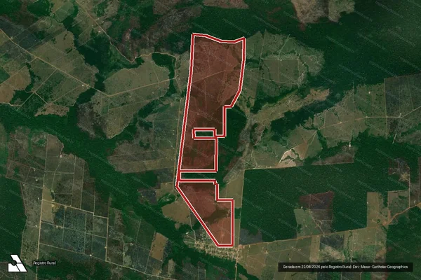 Imagem de satélite de Infração da Flora em Lábrea - AM