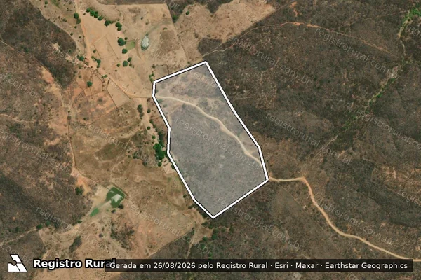 Imagem de satélite de Infração da Flora em Aiuaba - CE