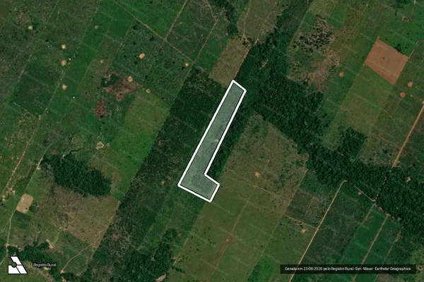 Imagem de satélite de Desmatamento em Porto Velho - RO