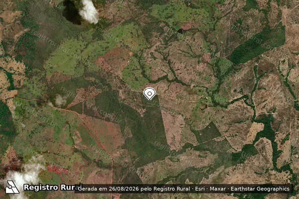 Imagem de satélite — Embargo IBAMA — Infração Ambiental - Crixás/GO