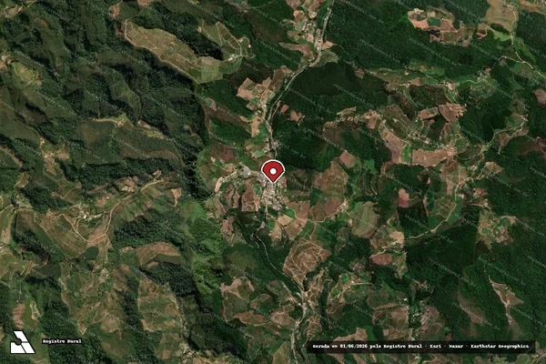 Imagem de satélite — Embargo IBAMA — Infração Ambiental - Vargem Alta/ES